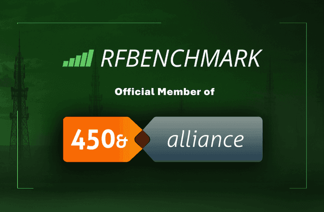 RFBENCHMARK Joins the 450 MHz Alliance